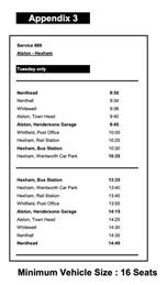 Tuesday 889 Bus Service