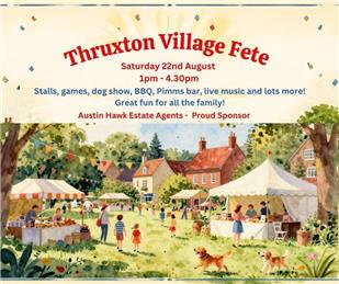 Thruxton Fete 22nd August - All the details
