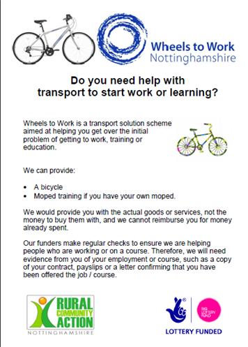  - Do you need help with transport to start work or learning?