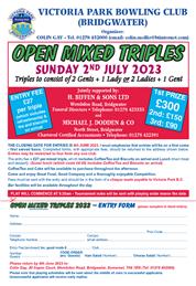 Victoria Park (Bridgwater) mixed triples competition