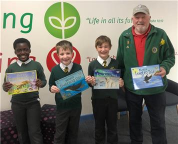  - Boroughbridge Lions buy and present books for three Ripon Primary Schools