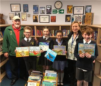  - Boroughbridge Lions buy and present books for three Ripon Primary Schools