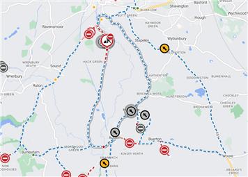Road works Coole Lane, Audlem Ward, Austerson, from the junction of Baddington Lane to the junction of French Lane