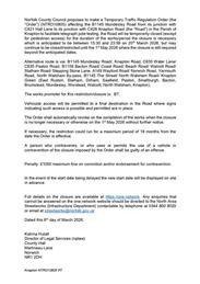 Temporary Road Closure