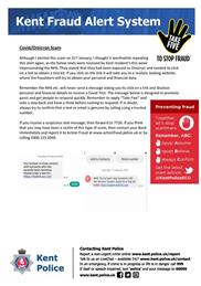 Kent Fraud Alert System