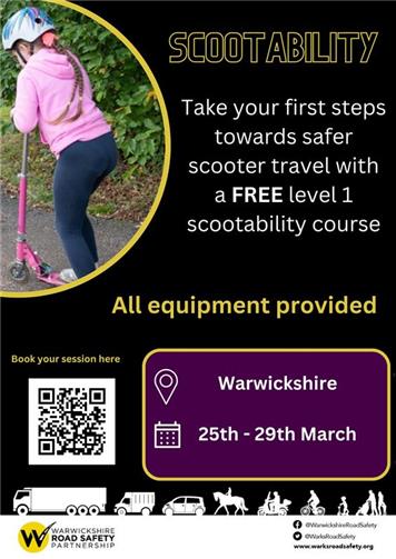  - Warwickshire Road Safety Scootability training