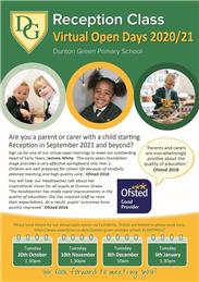 Dunton Green Primary School VIRTUAL Open Days