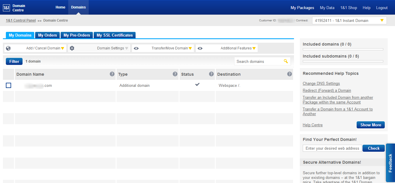 Using A Domain Hosted By 1&1 HugoFox Connecting Communities
