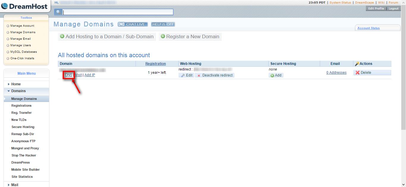 Using A Domain Hosted By Dream Host HugoFox Connecting Communities