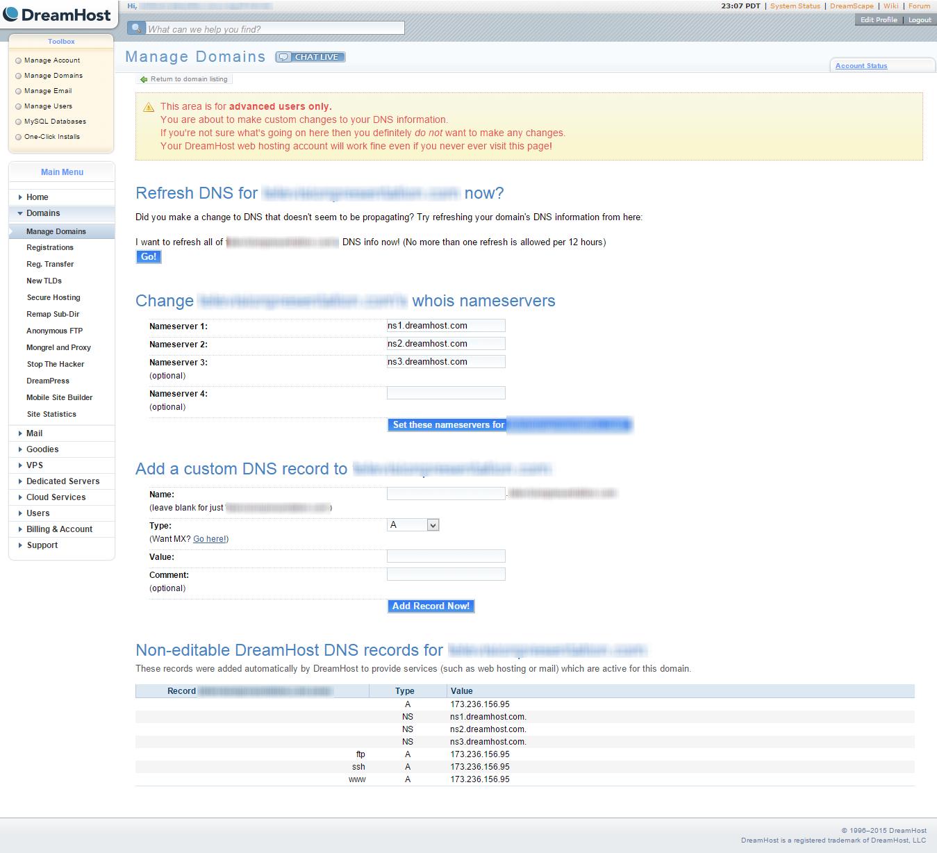 Using A Domain Hosted By Dream Host HugoFox Connecting Communities