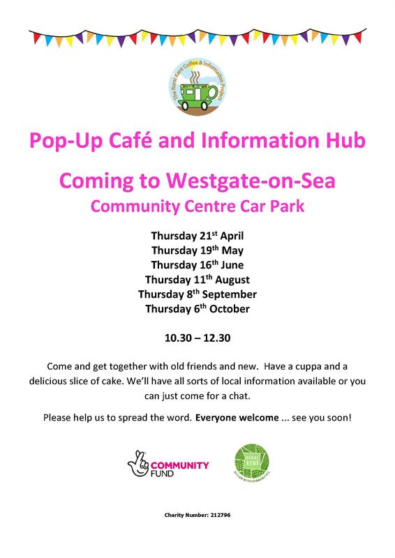 Free cake and refreshments at the Pop Up Cafe!, WestgateOnSea Local