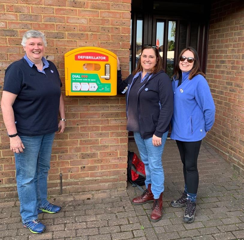 New Defibrillator at Guide Hut, Aston Clinton, Aylesbury Local News